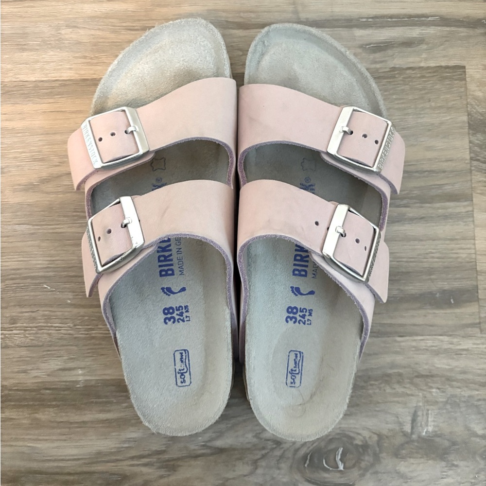 Birkenstock Pink Sandals with Two-Strap Design